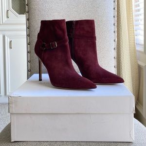 Worn twice MANOLO BLAHNIK Suede Ankle Boots
